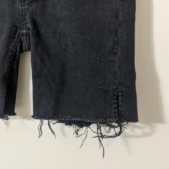 Free People We The Free Black Distressed Shorts | Size 24 - Picture 3 of 8
